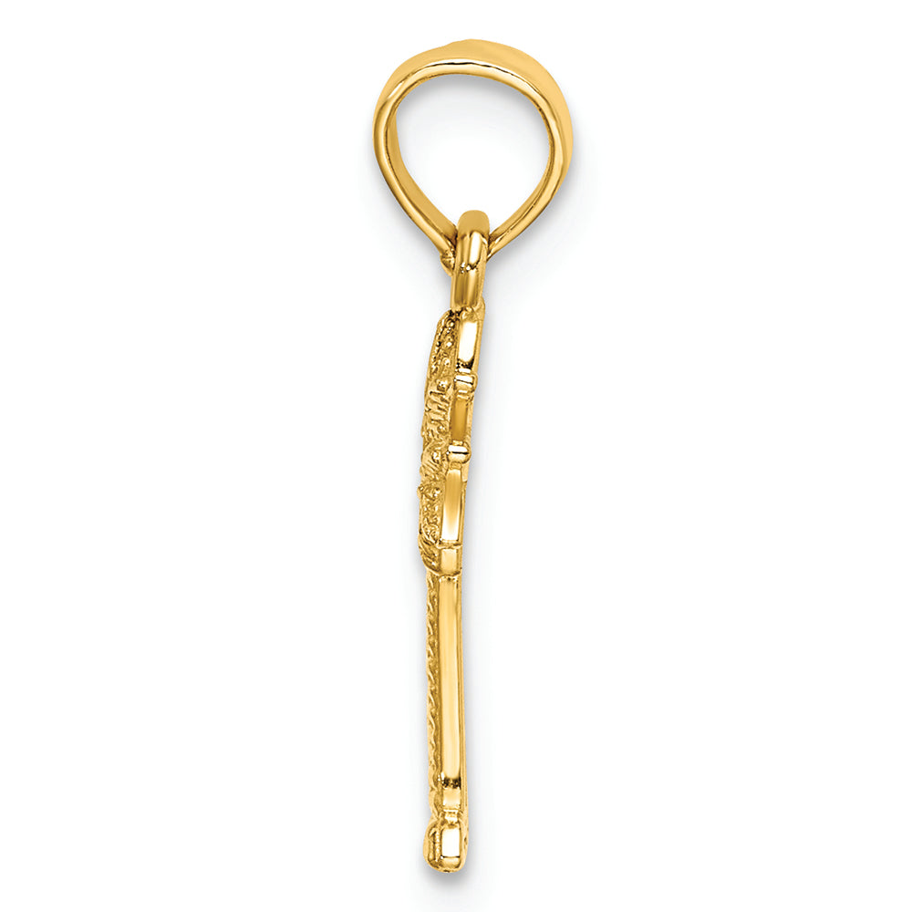 FJC Finejewelers 14k Yellow Gold Mini Palmetto Palm Tree Charm