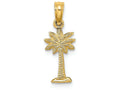 FJC Finejewelers 14k Yellow Gold Mini Palmetto Palm Tree Charm