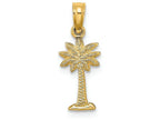 FJC Finejewelers 14k Yellow Gold Mini Palmetto Palm Tree Charm