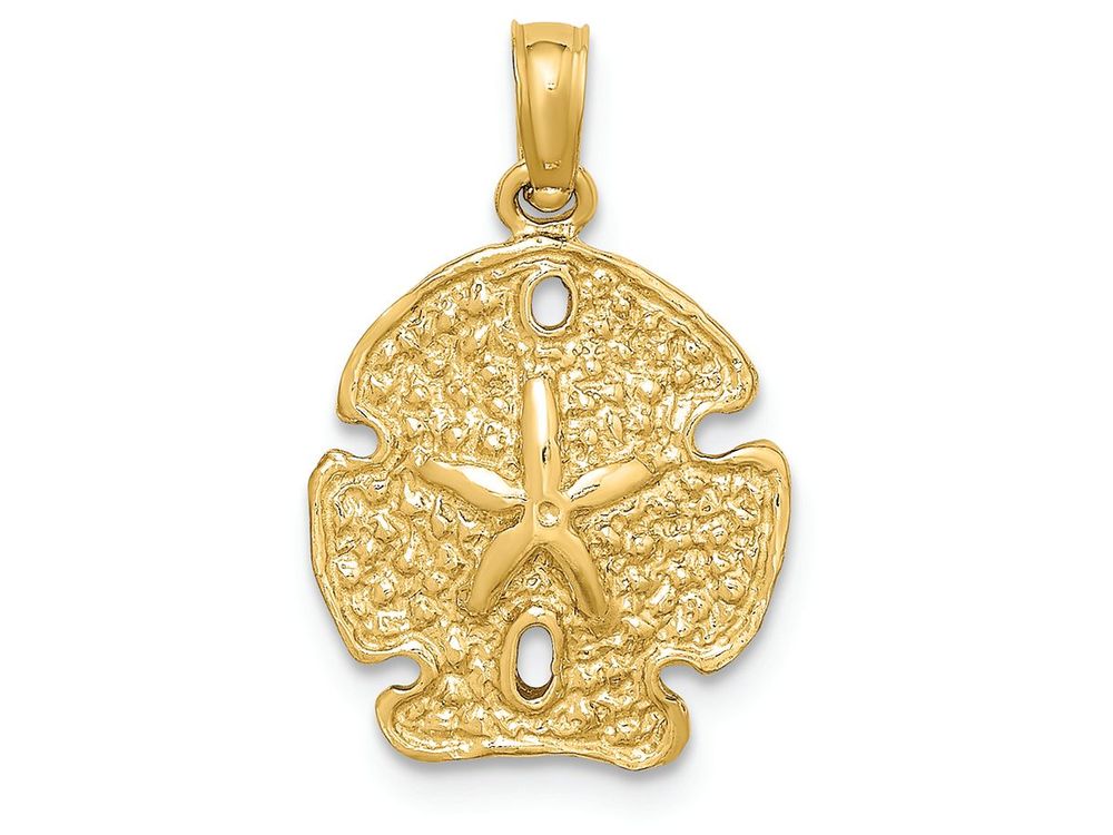 FJC Finejewelers 14k Yellow Gold Sand Dollar withedge Charm
