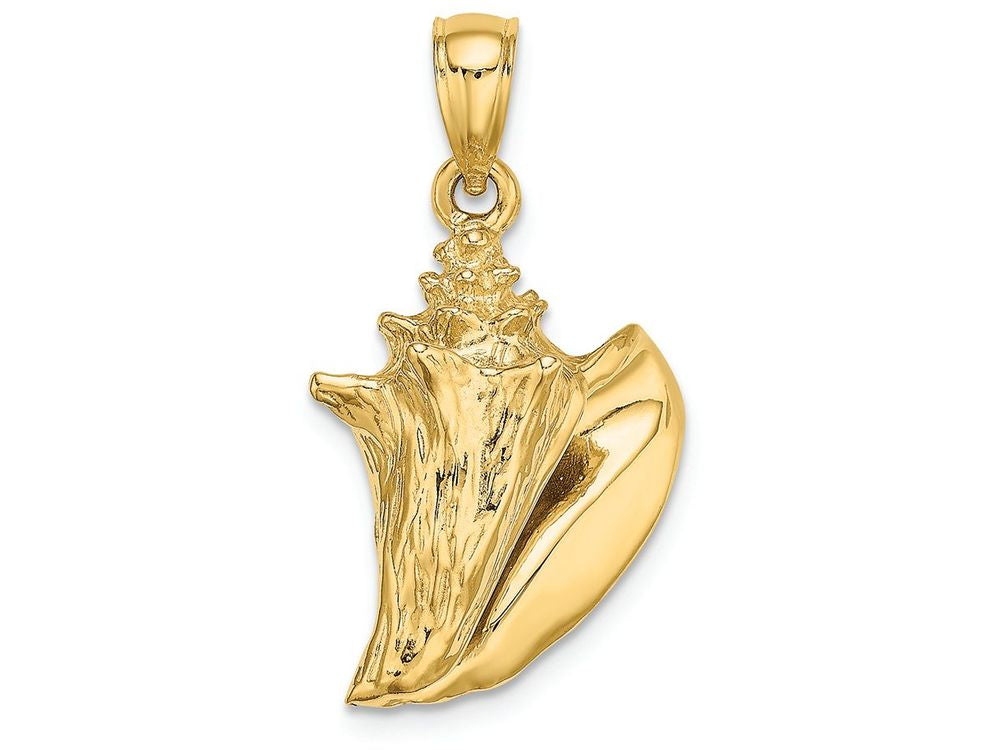 FJC Finejewelers 14k Yellow Gold 3d Conch Shell Charm