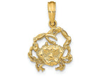 FJC Finejewelers 14k Yellow Gold Crab Charm