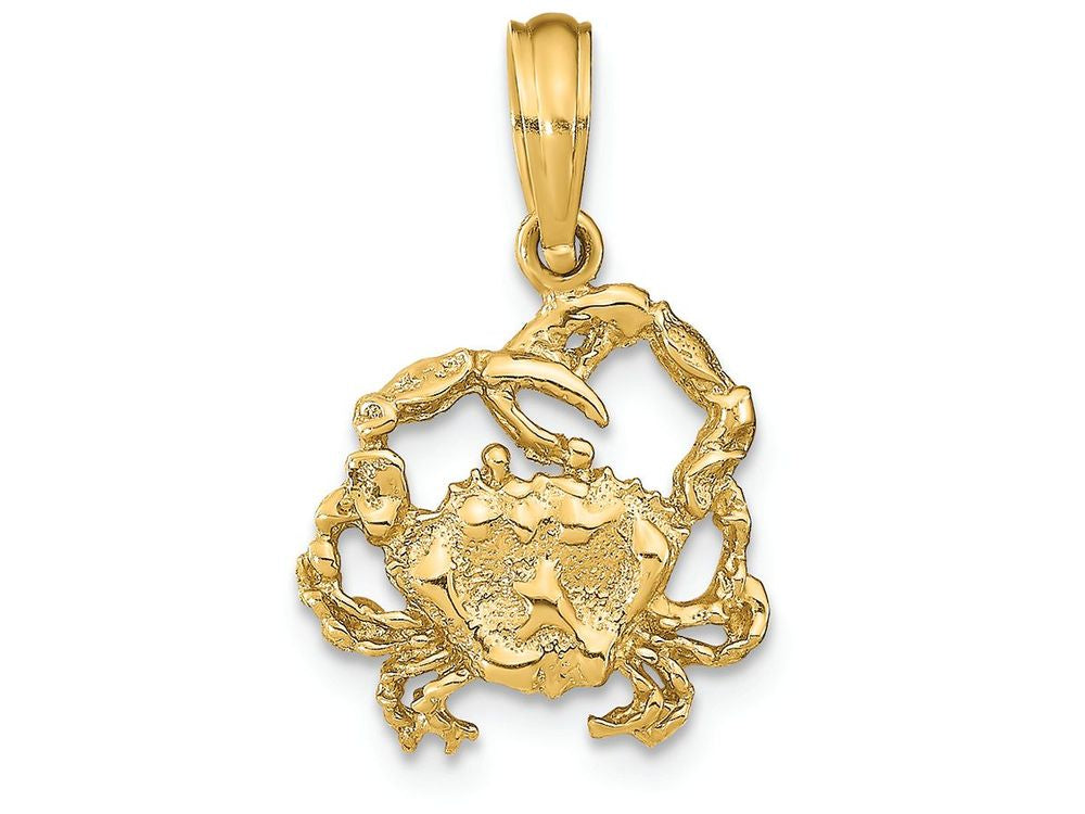 FJC Finejewelers 14k Yellow Gold Crab Charm