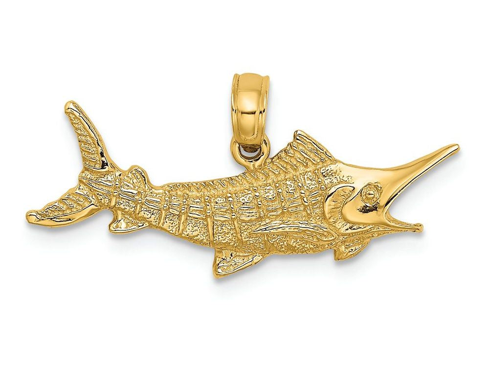 FJC Finejewelers 14k Yellow Gold Marlin Fish Charm