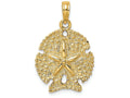 FJC Finejewelers 14k Yellow Gold Sand Dollar Charm