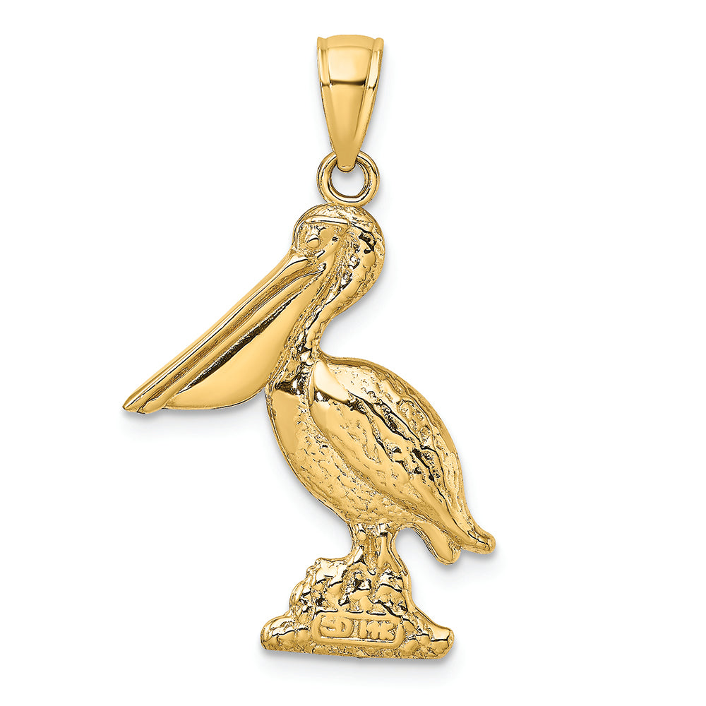 FJC Finejewelers 14k Yellow Gold 3d Lrg Pelican Standing Charm