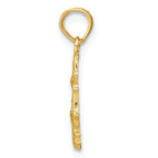 FJC Finejewelers 14k Yellow Gold Mini Double Starfish Coral Charm