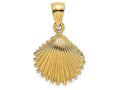 FJC Finejewelers 14k Yellow Gold Scallop Shellhp Charm