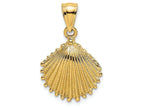 FJC Finejewelers 14k Yellow Gold Scallop Shellhp Charm