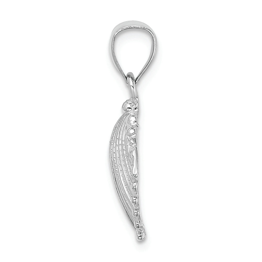 FJC Finejewelers 14k White Gold Scallop Shellhp Charm