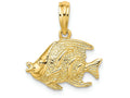 FJC Finejewelers 14k Yellow Gold Fish Polish Charm