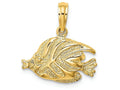 FJC Finejewelers 14k Yellow Gold Fishhp Engraved Charm