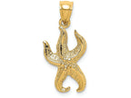 FJC Finejewelers 14k Yellow Gold Starfish Polish Charm