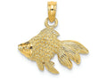FJC Finejewelers 14k Goldfishlong Fin Tai Charm
