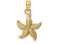 FJC Finejewelers 14k Yellow Gold Starfish Polish Charm