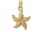 FJC Finejewelers 14k Yellow Gold Starfish Polish Charm