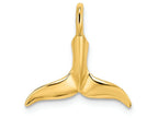 FJC Finejewelers 14k Yellow Gold 3d Whale Tail Charm