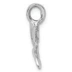 FJC Finejewelers 14k White Gold 3d Whale Tail Charm