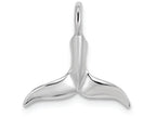 FJC Finejewelers 14k White Gold 3d Whale Tail Charm