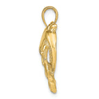 FJC Finejewelers 14k Yellow Gold Heart Shaped Double Dolphins Charm