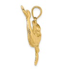 FJC Finejewelers 14k Yellow Gold Double Dolphins Necking Charm