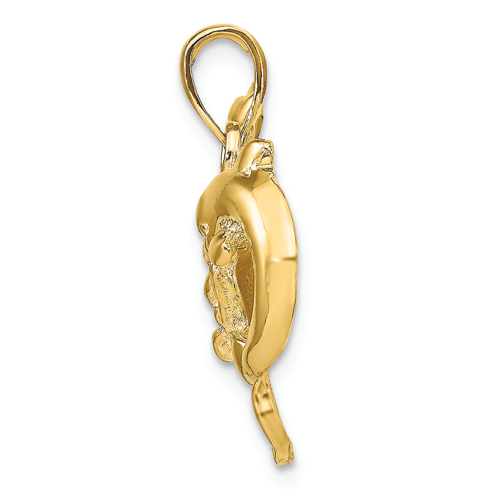 FJC Finejewelers 14k Yellow Gold Double Dolphins Necking Charm