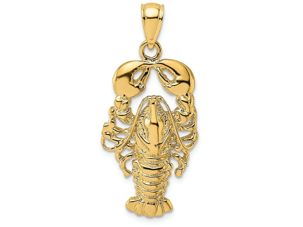 FJC Finejewelers 14k Yellow Gold Maine Lobster Polish Charm