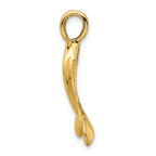 FJC Finejewelers 14k Yellow Gold 3d Whale Tail Charm