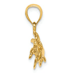 FJC Finejewelers 14k Yellow Gold Triple Manatee Charm