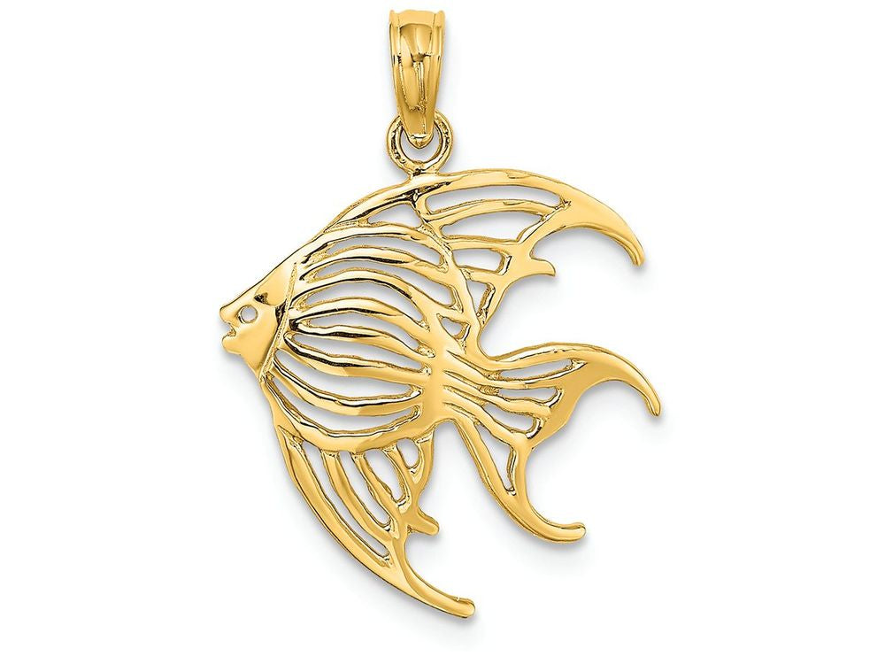 FJC Finejewelers 14k Yellow Gold Angelfish Charm