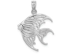 FJC Finejewelers 14k White Gold Angelfish Charm