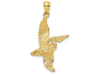 FJC Finejewelers 14k Yellow Gold 3d Pelican Flying Charm