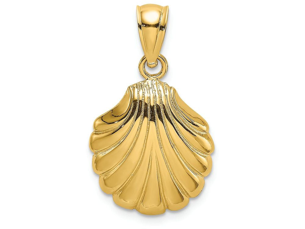 FJC Finejewelers 14k Yellow Gold Scallop Shell Charm