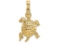 FJC Finejewelers 14k Yellow Gold Turtle Polish Charm