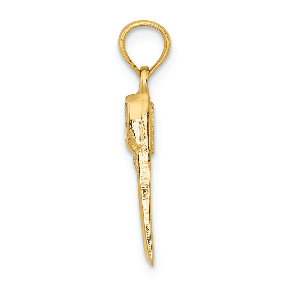 FJC Finejewelers 14k Yellow Gold Scuba Flipper Swim Or Dive Charm