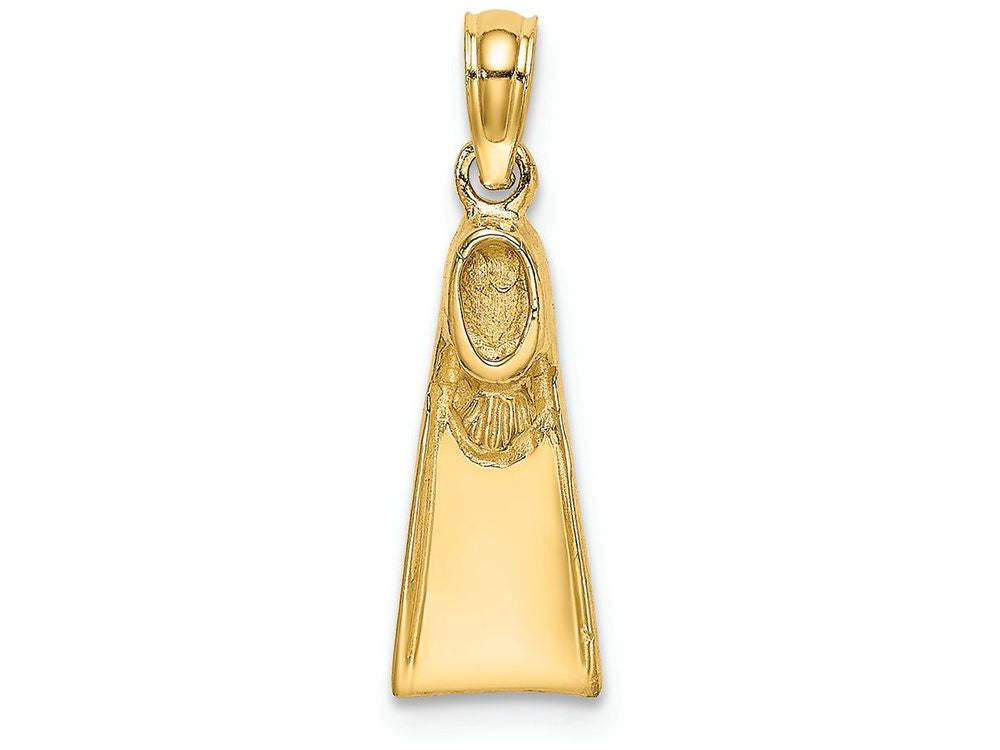 FJC Finejewelers 14k Yellow Gold Scuba Flipper Swim Or Dive Charm