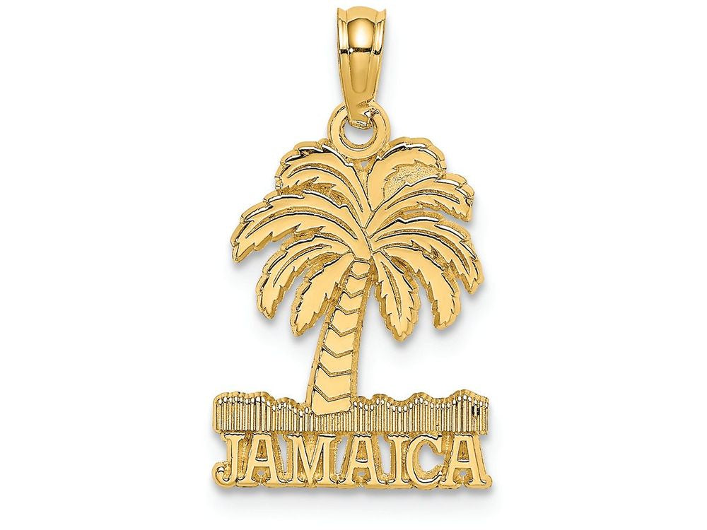 FJC Finejewelers 14k Yellow Gold Jamaica Under Palm Tree Charm