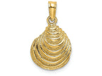 FJC Finejewelers 14k Yellow Gold Clam Shell Charm