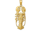 FJC Finejewelers 14k Yellow Gold 3d Maine Lobster with Claws Charm