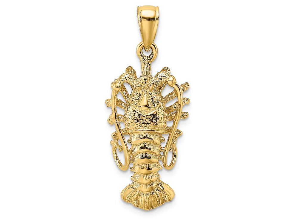 FJC Finejewelers 14k Yellow Gold Florida Lobster with Out Claws Charm