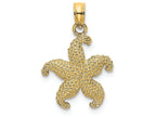 FJC Finejewelers 14k Yellow Gold Puffed Starfish Charm