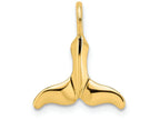 FJC Finejewelers 14k Yellow Gold Mini Whale Tail Polish Charm