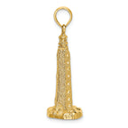 FJC Finejewelers 14k Yellow Gold 3d Cape Henlopen Lighthouse  De Charm