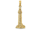 FJC Finejewelers 14k Yellow Gold 3d Fenwick Island Lighthouse  De Charm