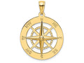 FJC Finejewelers 14k Yellow Gold Nautical Compass Charm