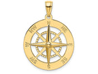 FJC Finejewelers 14k Yellow Gold Nautical Compass Charm