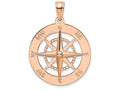 FJC Finejewelers 14k Rose Gold Nautical Compass White Needle Charm