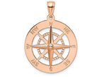 FJC Finejewelers 14k Rose Gold Nautical Compass White Needle Charm