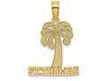 FJC Finejewelers 14k Yellow Gold St. Thomas Under Palm Tree Charm
