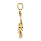 FJC Finejewelers 14k Yellow Gold 3d Anchor with Rope Polish Charm